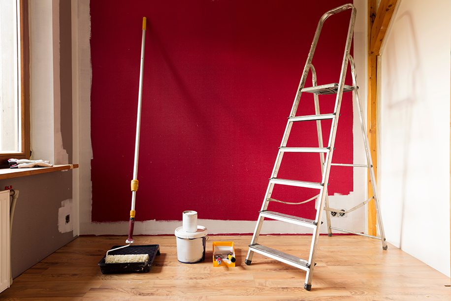 peinture de mur mauve